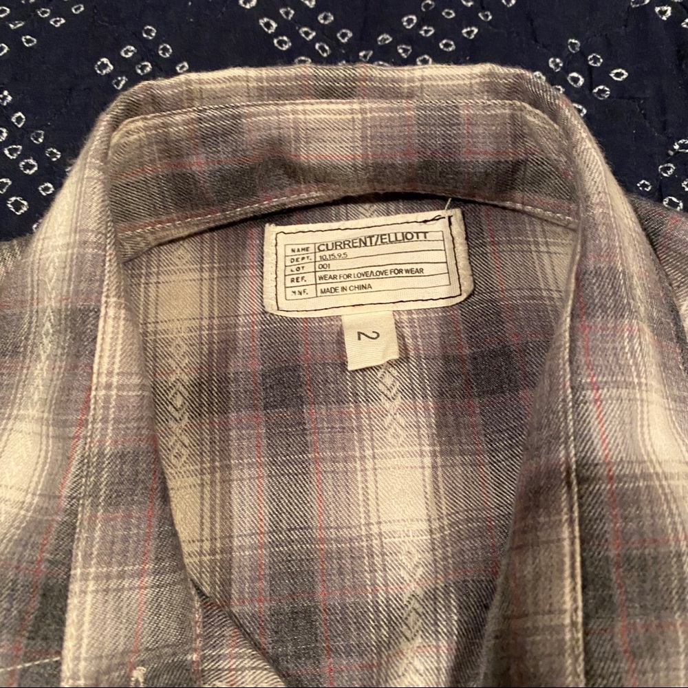 Current/Elliot Flannel Button Down - image 4